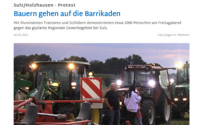 Bauern gehen auf die Barrikaden