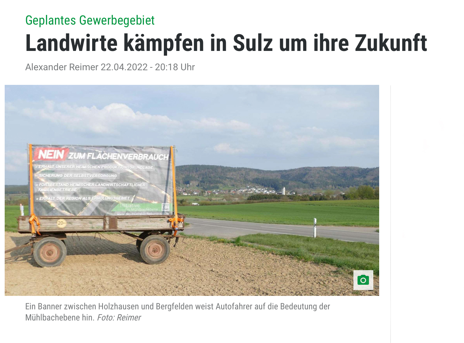 Landwirte kämpfen in Sulz um ihre Zukunft
