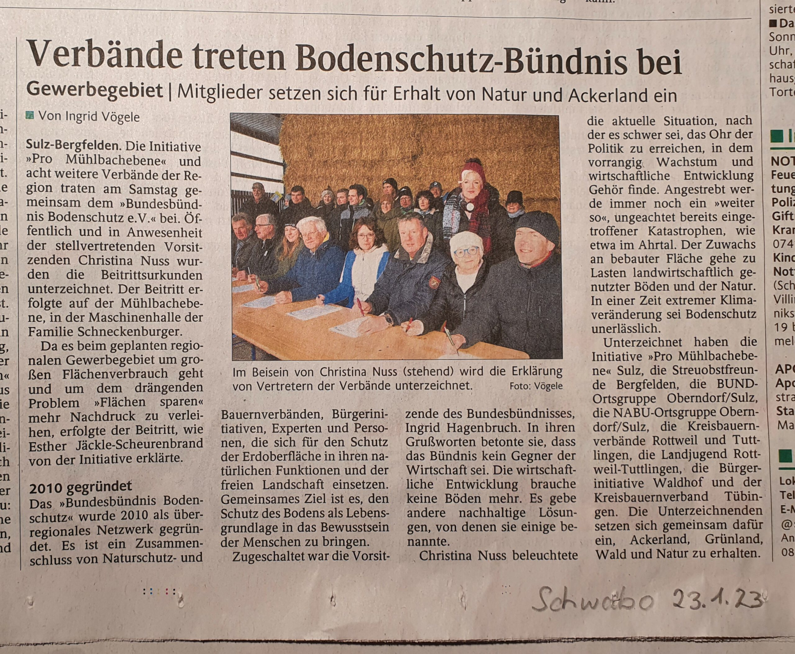 Verbände treten Bodenschutz-Bündnis bei