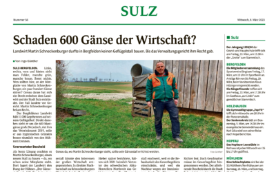 Schaden 600 Gänse der Wirtschaft?