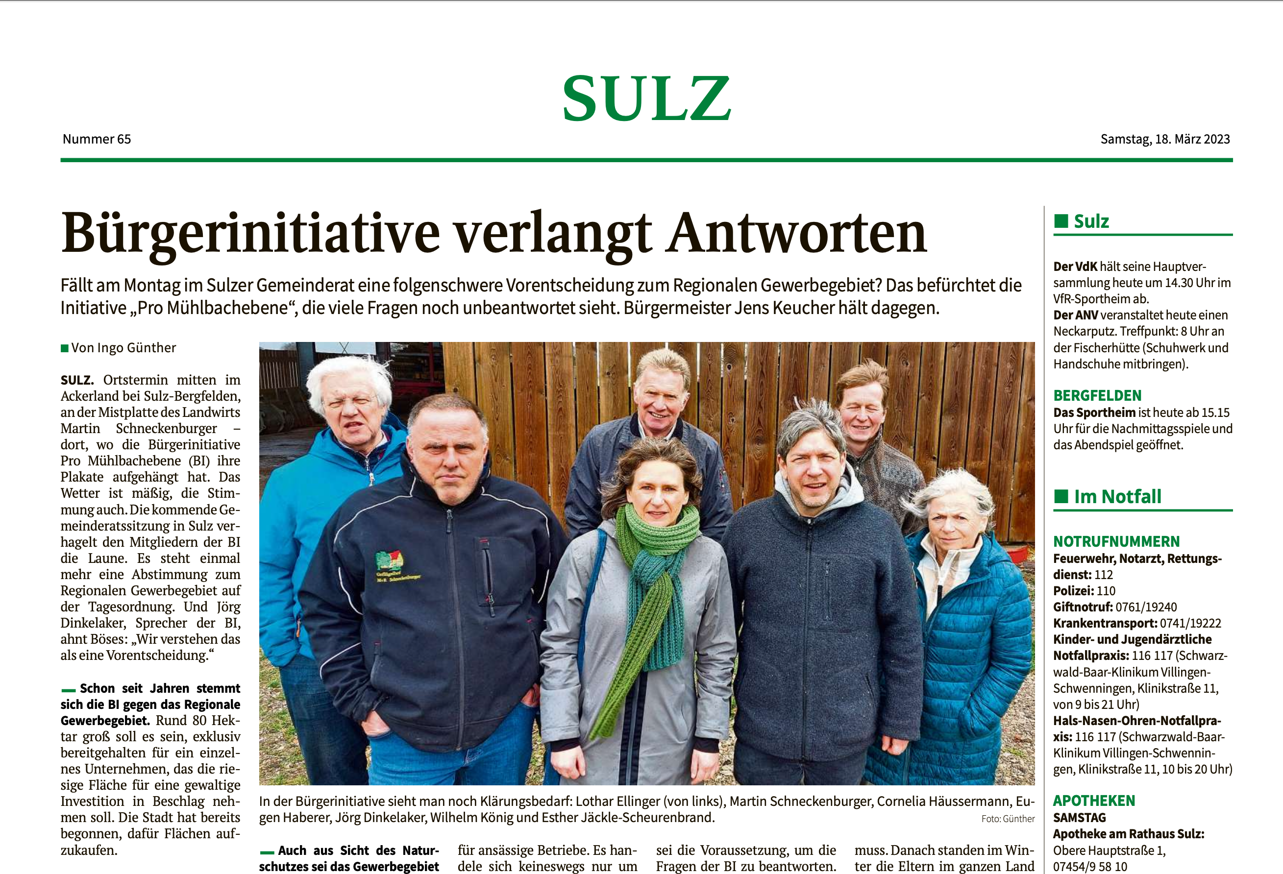 Bürgerinitiative verlangt antworten