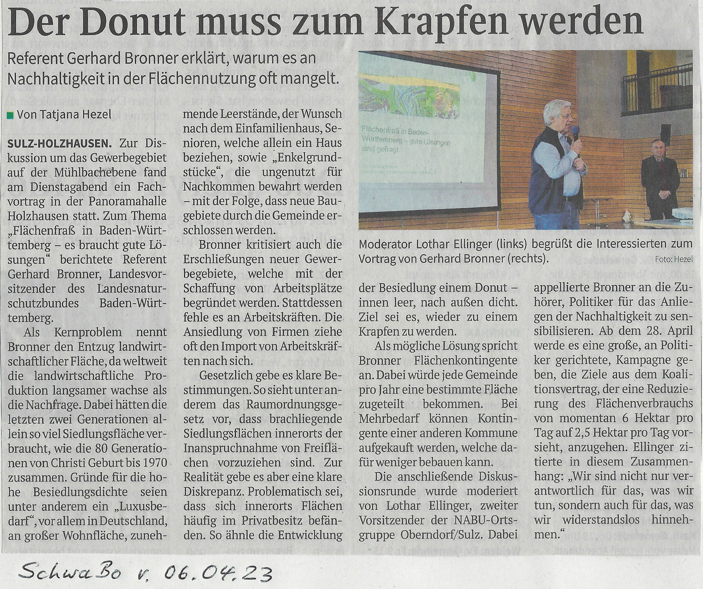 Der Donat muss zum Krapfen werden